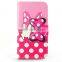  Trade Assurance 3D Bow Leather for Samsung Galaxy S6 Active Leather Case with Card Slots