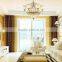 Modern dining room wrought iron chandelier, European glass wrought iron chandelier