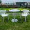 Latest design white colour rattan patio furniture sets