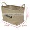 Jute Kid Eco-friendly Lego Toy Baskets for Storage , Kids Book Dirty Cloth Bamboo Basket