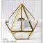 Copper Colored Handmade Modern Vase Table Centerpiece Geometric Glass Vase / Handmade hanging geometric large blown glass vases