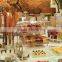 Three-Tier Clear Acrylic Bakery Display Case With Chrome Plated Wire Stand-FD-U-558