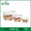 Sizes Custom Logo Printed Double PE Coated Paper Ice Cream Containers