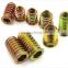 High quality zinc alloy inside and outside teeth wooden furniture insert nuts M6 M8