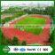 red playground track artificial grass with white line artificial grass