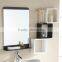 1048 Compact PVC wall-mounted bathroom cabinet with shelves and pots