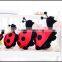 Cute promotion ladybug plush doll and Hot selling Neck pillow