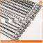 O shape golden metal chain twist curb for shoulder bags