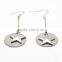 316l stainless steel earrings with star drop for women