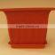 square plastic flower pot