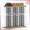 High-end stainlees steel material wine display rack for wisky