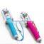 (sl)2015 New Arrival Mini Extendable Handheld Fold Camera Selfie Stick Portrait Stick Holder Selfie Monopod Stick IOS Android