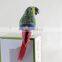 Garden Decoration Metal Art Animals Decorative Animal Figurines Plush Bird Parrot Craft