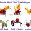 80 mm self feeding Tractor Driven wood chipper