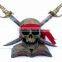 Pirate sailing captain at the helm figurine statue sculpture