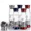 10oz glass free water bottle