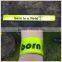 2 x high visibilty slap band reflective safety flo yellow hi viz adult children