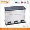 60L Rectangular Stainless Steel 3 compartments Recycle Bin