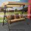 outdoor furniture in synthetic rattan material swing woven for 3-seat in China (Foshan )