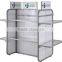 Display cosmetics stand , The metal shelf , Supermarket shelf with glass side good quality