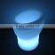 LED ice bucket / plastic beer bucket/indoor plastic lighting decoration with led cube table