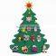 China Christmas Decoration Supplies Wall Hanging Craft Toys Kids Felt Christmas Tree in stock