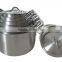 14pcs 16-28cm High quality Satin aluminum multi soup stock pot set