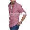 2016 Four Breasted Men's Shirt Long Sleeve Striped Shirt