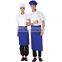 Contrast Color Fashionable Summer Short Sleeve Chef Coat Uniform