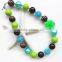 2015wholesale baby necklace handmade plastic bead christmas necklace for children Apparel fashion matching necklace