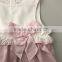 Handmade Baby Clothes Sleeveless Lace Belt Wholesale Girl Casual Kids Dress