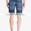 Navy Regular Rise Men's Distressed Denim Jean Fancy Shorts