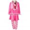 2015 kaiyoshirt 3pcs stripe outfits toddler girls boutique sets Halloween clothes with scarf