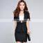 Multicoloured women suit cheap women work clothes set fashion slim women blazer