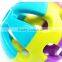 R1913H Qualified pet product manufacturer from China,colorful rainbow ball dog toy,wholesale pet toy