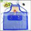 wholesale printed PVC kitchen apron New design plastic kitchen disposable apron
