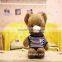 Handmade Giant plush teddy bear soft toys with strip sweater wholesale with small MOQ