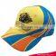 High quality new design hot sale 100% cotton embroidery curved colorful baseball cap custom trim cap hat