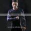 Black tightly compression sports wear fitness for men