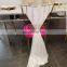New Arrival Style White Chiffon Wedding Chair Cover Sashes