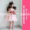 Pink Black Girls Beauty Dress With Bow Child Fancy Princess Party Dress