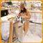 Top quality genuine 100% fox fur hand bag soft fashion leather bag