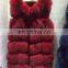 wholesale fashion European Style Woman natural Fox Fur Women's Gilet / Fur Vest
