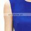 Knee Wrap Plain Kurti Overlay Front Fashion Light Blue Party Dress for Young Girls NT6629