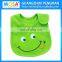 Wholesale Organic Cotton Green Frog Pattern Lovely Infant Baby Bib