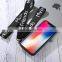Wholesale factory price hot sell Full Coverage Leaf and Protective Back Cover Case with Tempered Glass Filmr For iPhone X