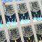 Round laser etched adhesive security hologram labels with serial numbers