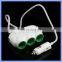 3Way Car Cigarette Lighter Socket Splitter DC Power Charger Adapter 2 USB Port 12V/24V