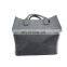 medium size multi pockets storage wall hanging grey felt shopping shoulder bag