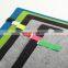 Felt desk pad with side compartment pen, USB flash drive holder